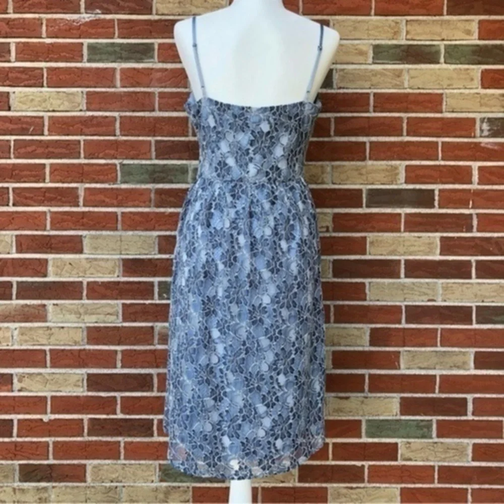 Jack by BB Dakota NWT Blue White Spaghetti Strap Lace Dress 👗
